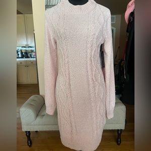 New gorgeous pink sweater dress caress amd pamper yourself with this dress